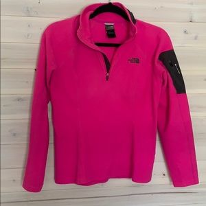 The North Face pink fleece